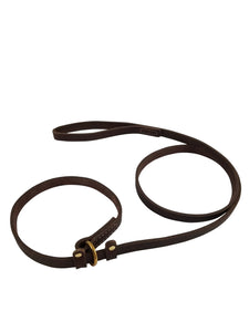 0.70" x 6ft Premium Genuine Leather British Style Slip Lead